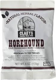 Claeys Horehound Hard Candies 6oz 12ct